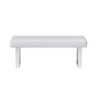 Banc de salle à manger Somette Leah Blanc - Banc de salle à manger