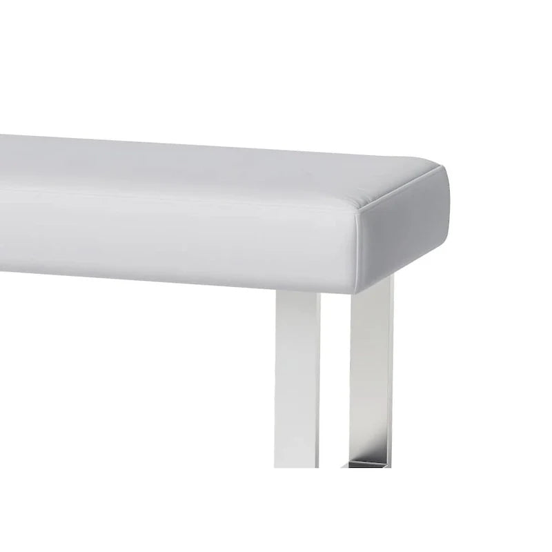 Banc de salle à manger Somette Leah Blanc - Banc de salle à manger