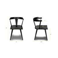 Chaise de salle à manger Poly & Bark Enzo - Bois de chêne massif