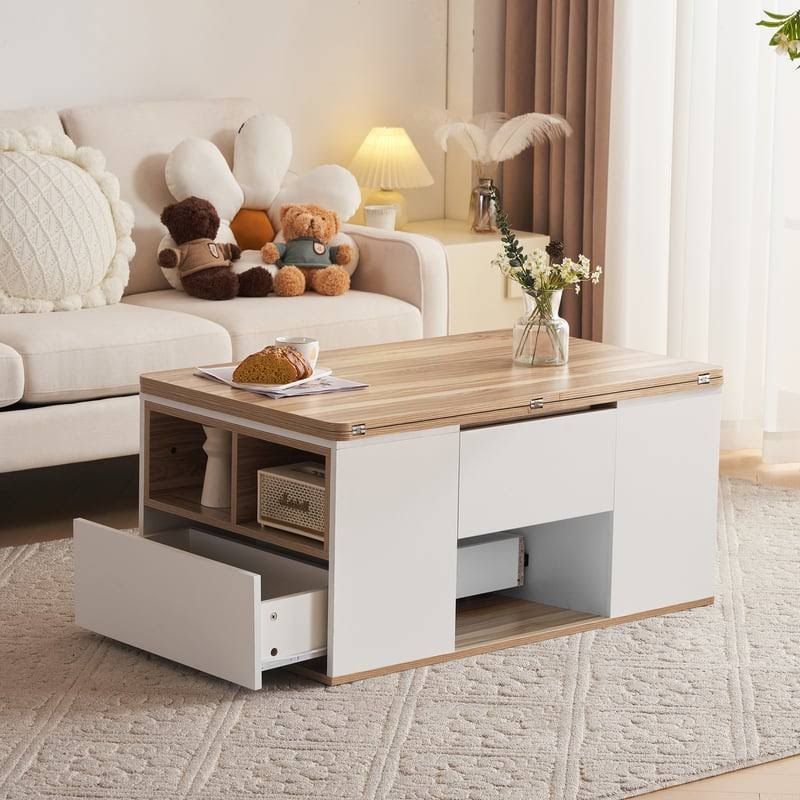 Table - Blanc/Bois Clair