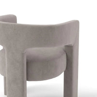 SEYNAR Chaise de salle à manger moderne glam en velours rembourrée, chaise d'appoint à dossier ouvert, lot de 6