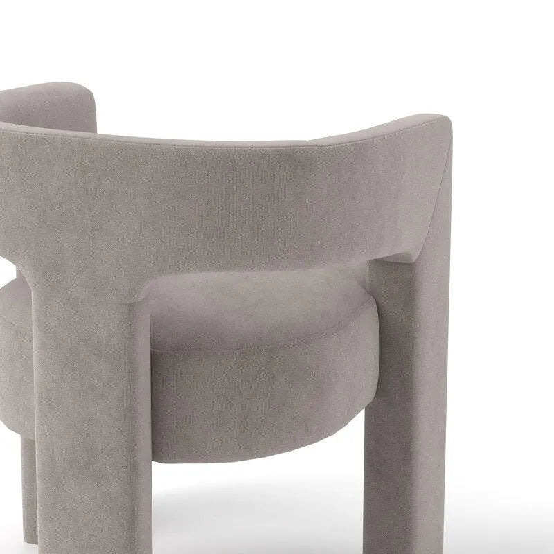 SEYNAR Chaise de salle à manger moderne glam en velours rembourrée, chaise d'appoint à dossier ouvert, lot de 6