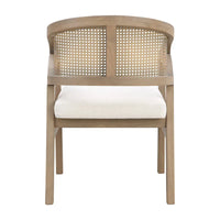 Christopher Knight Home - Chaise de salle à manger capitonnée en cannage (Lot de 2)
