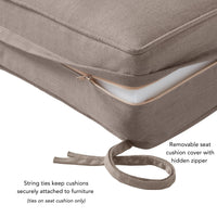 Sunbrella Ensemble de coussins d'extérieur à assise profonde premium 2 pièces