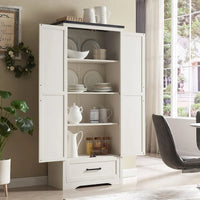 Meuble de garde-manger de cuisine de ferme, armoires de rangement en bois