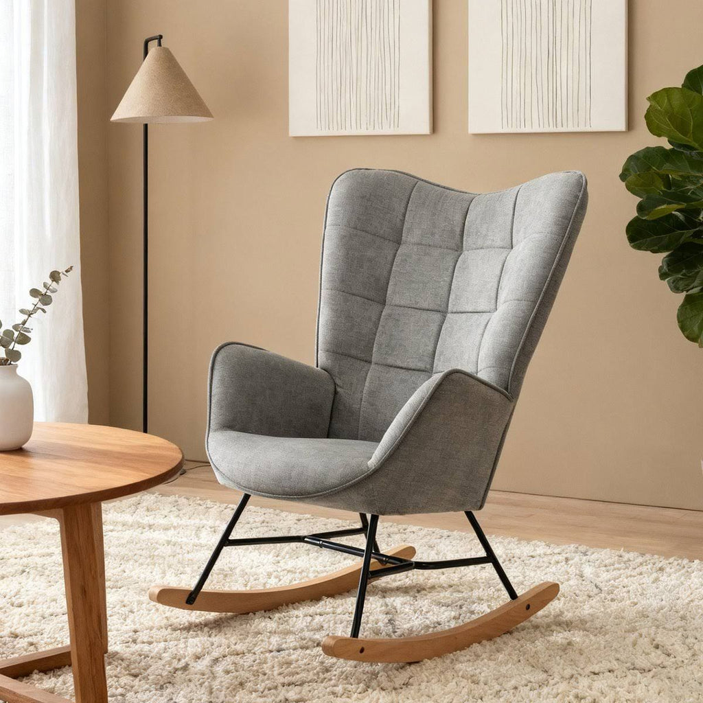Fauteuil - Gris/Beige/Noir