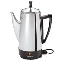 Presto Cafetière en acier inoxydable, percolateur robuste 12 tasses, argent - 2.79