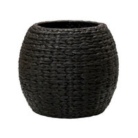 Table d'appoint avec panier de rangement en osier tressé à la main Household Essentials - 17,0 L x 17,0 l x 19,0 H