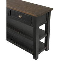 The Gray Barn Downington Table console de canapé à 2 tiroirs en bois massif