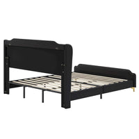 Lit rembourré moderne en cuir PU Uphou par Christopher Knight Home