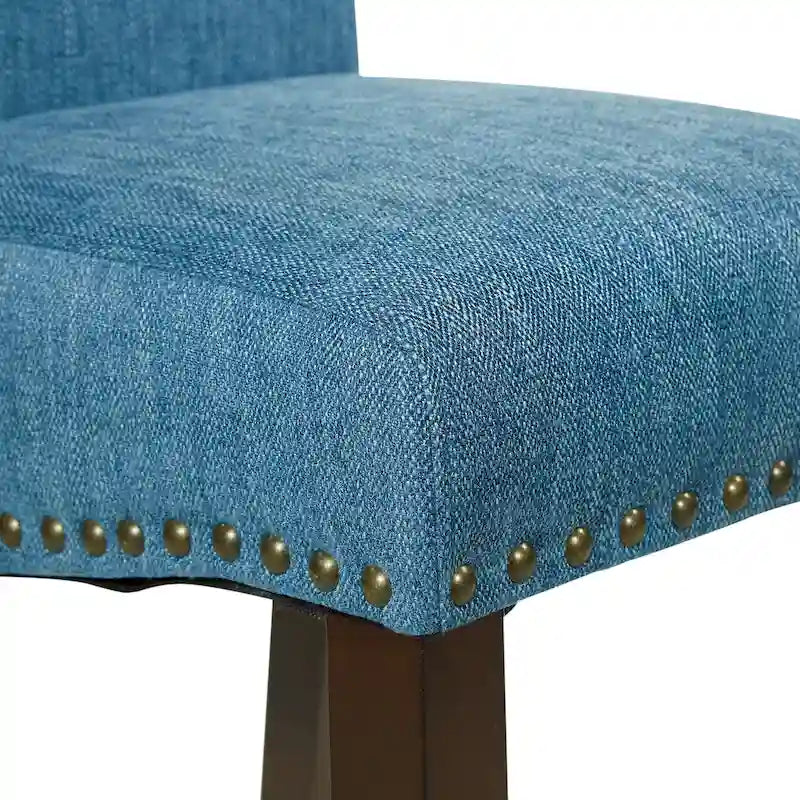 Copper Grove Five Bridge Eco Parsons Chaise en similicuir à clous décoratifs