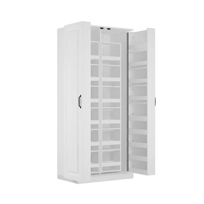 Organisateur de cuisine polyvalent : Meuble compact de 80 cm avec rangement intelligent