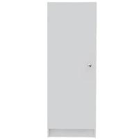HomeRoots 47 Armoire de cuisine ou de rangement en bois blanc - 16,9' X '47,4' X '12,3