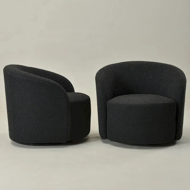 Fauteuil pivotant rembourré KINWELL de 86 cm de large (lot de 2)