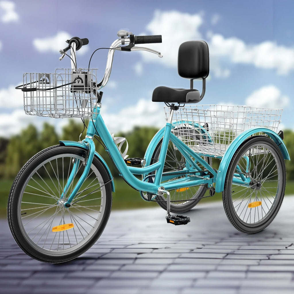 Tricycle adulte 26 vélo 3 roues 7 vitesses Trike