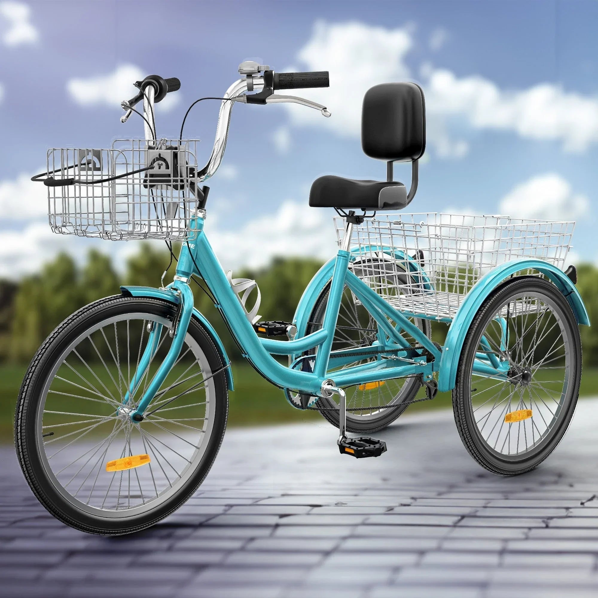 Tricycle adulte 26 vélo 3 roues 7 vitesses Trike