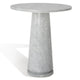 Table d'appoint ronde haute en marbre SAFAVIEH Couture Ghicu - 56 cm L x 53 cm P x 61 cm H - 21Wx21Dx24H