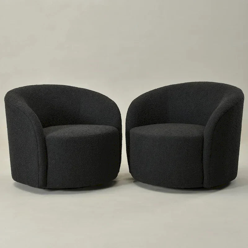 Fauteuil pivotant rembourré KINWELL de 86 cm de large (lot de 2)
