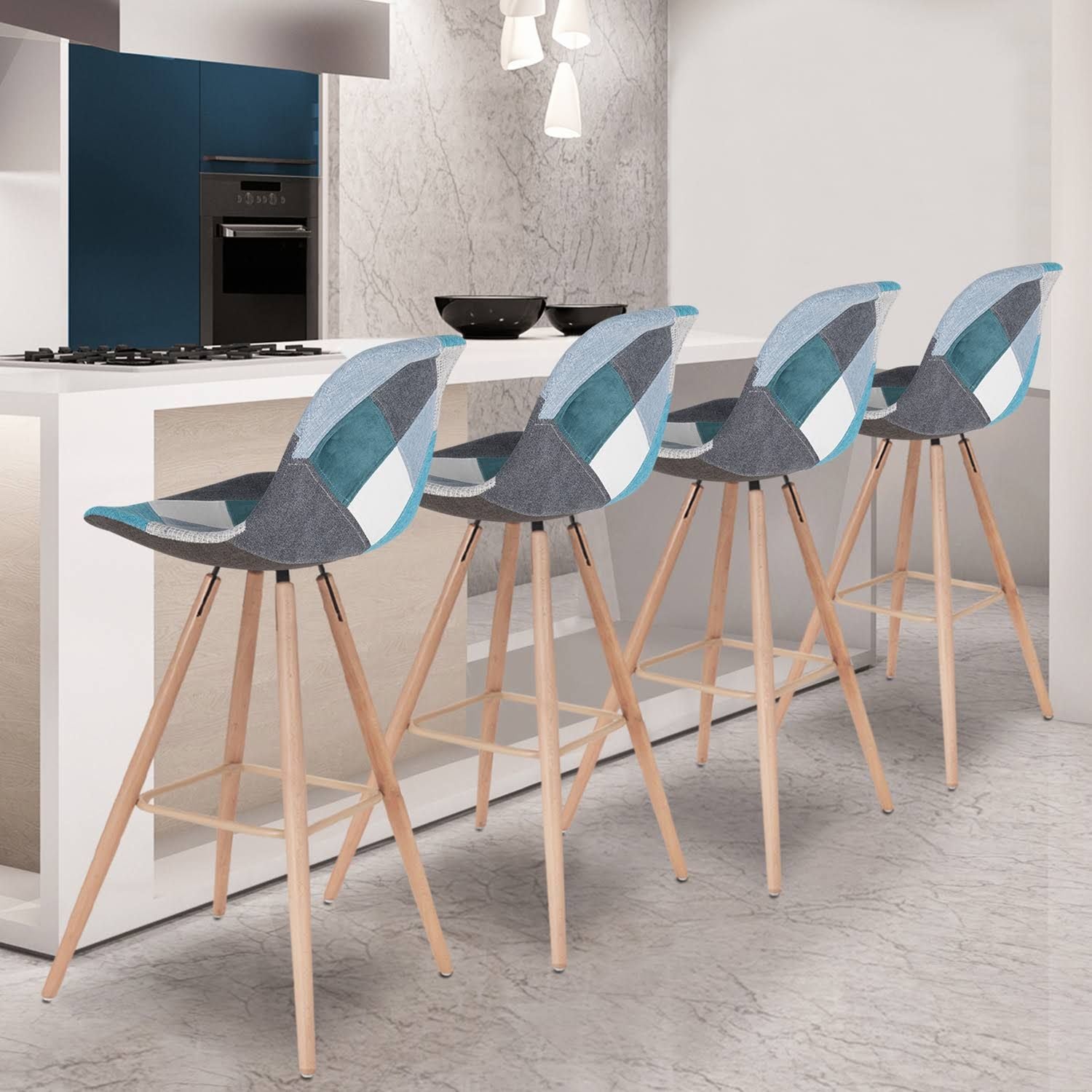 Article de maison - Bleu/Gris/Blanc