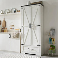 Meuble de garde-manger de cuisine de ferme, armoires de rangement en bois
