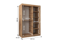 Armoire - Argent/Beige/Blanc