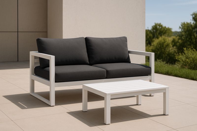 Sofa - Blanc/Noir