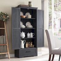 Meuble de garde-manger de cuisine de ferme, armoires de rangement en bois