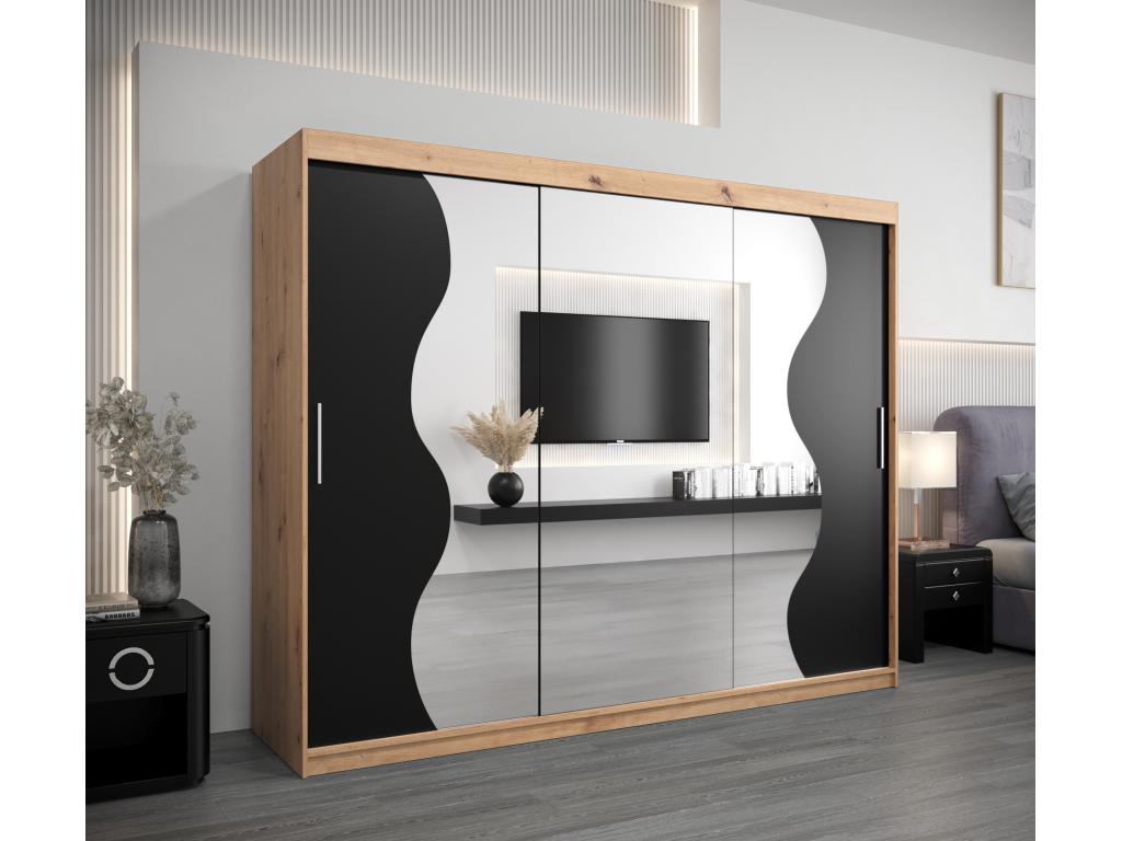 Armoire - Argent/Marron/Noir #2