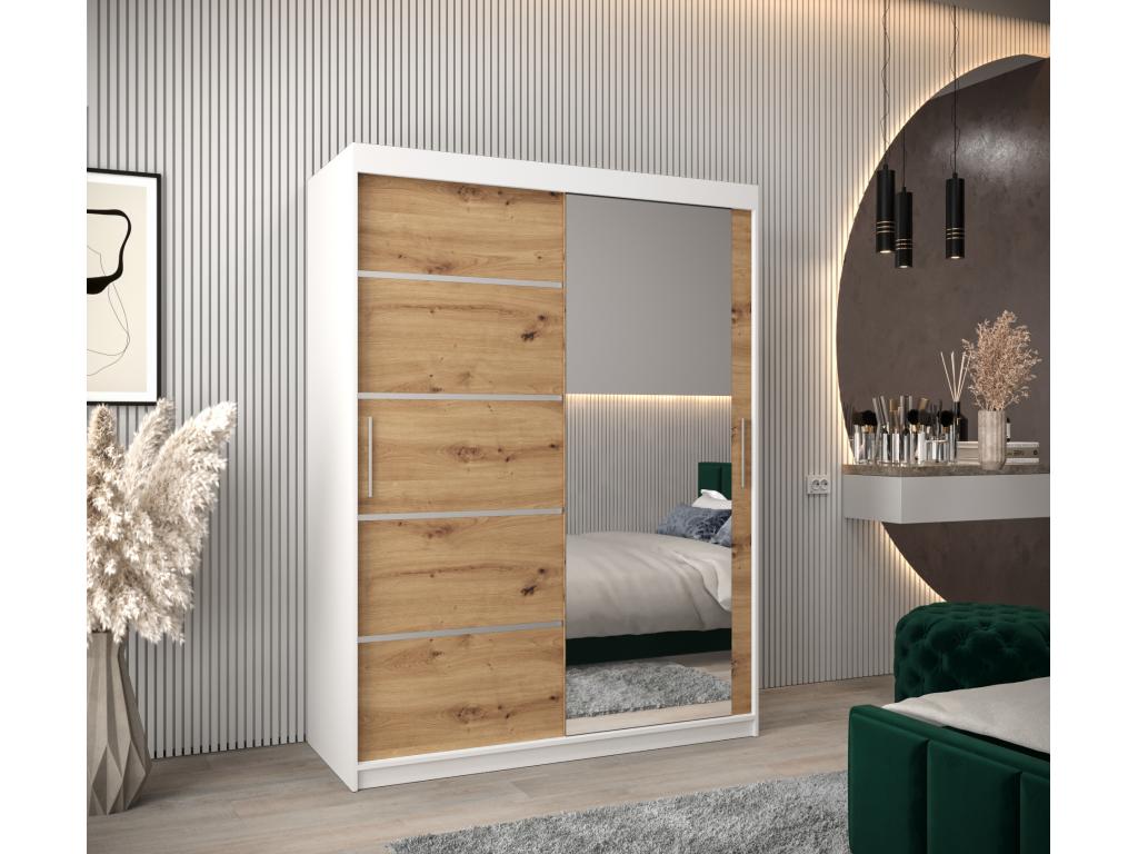 Armoire - Argent/Blanc/Marron | ArgentBlancMarron