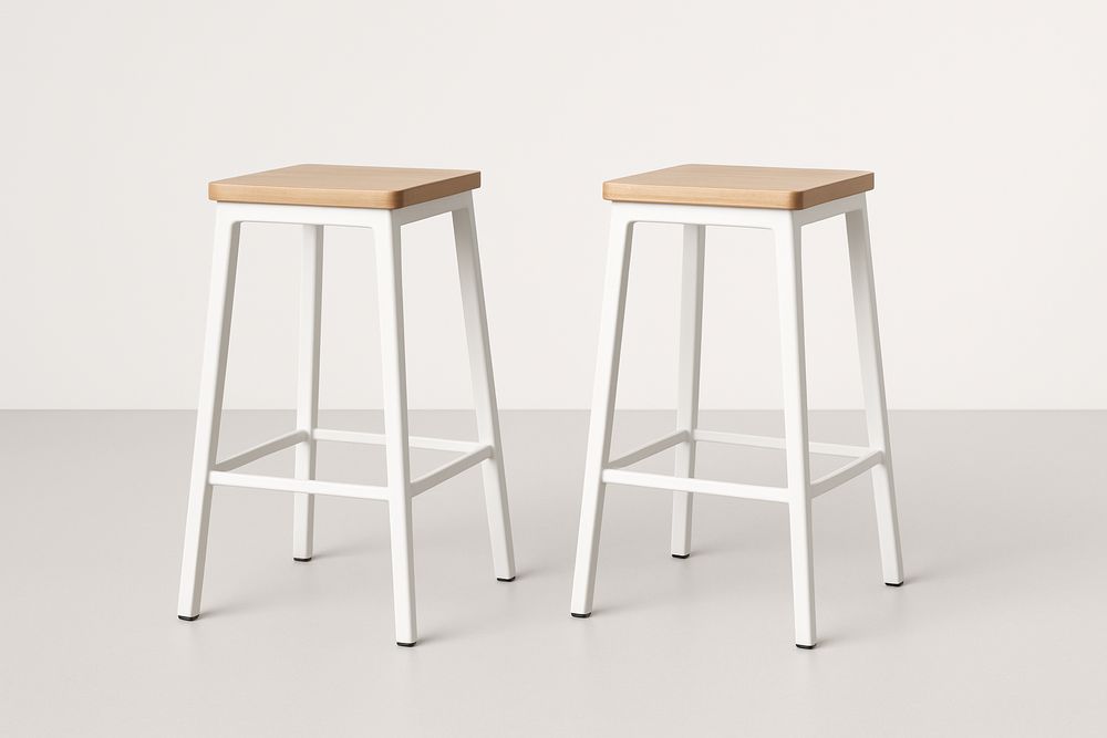 Article de maison - Bois clair/blanc