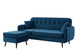 Canapé d'Angle Modulable - Bleu/Noir
