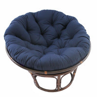 Bali Fauteuil papasan en rotin 42 pouces avec coussin en sergé