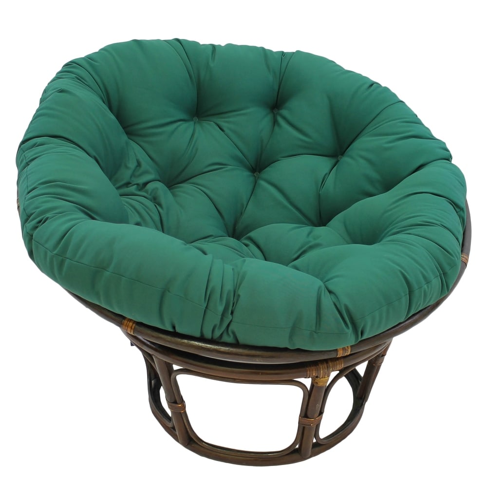 Bali Fauteuil papasan en rotin 42 pouces avec coussin en sergé