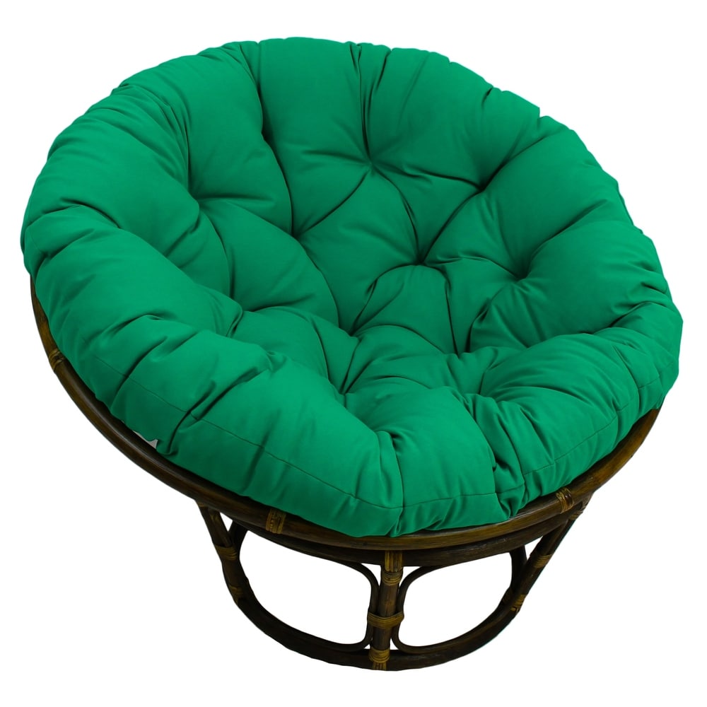 Bali Fauteuil papasan en rotin 42 pouces avec coussin en sergé