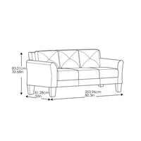 iLounge Harvard Canapé en microfibre