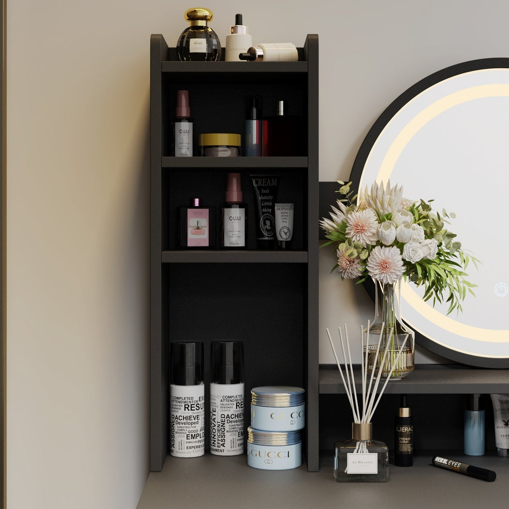 Ensemble coiffeuse table de maquillage avec miroir à écran tactile & tabouret