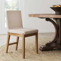 Gracie Tabouret de bar moderne, chaise rembourrée en bouclette et pieds en bois brossé
