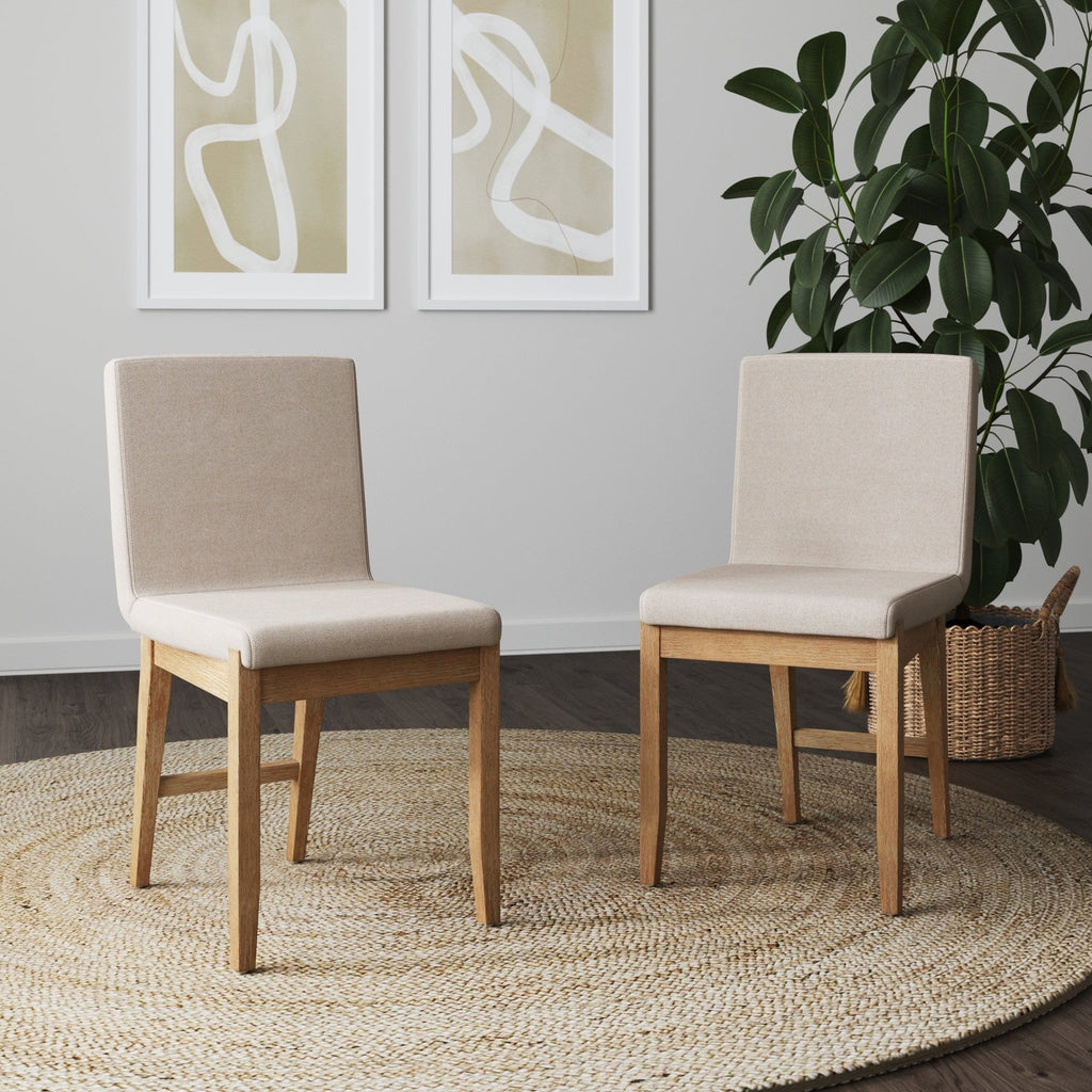 Gracie Tabouret de bar moderne, chaise rembourrée en bouclette et pieds en bois brossé