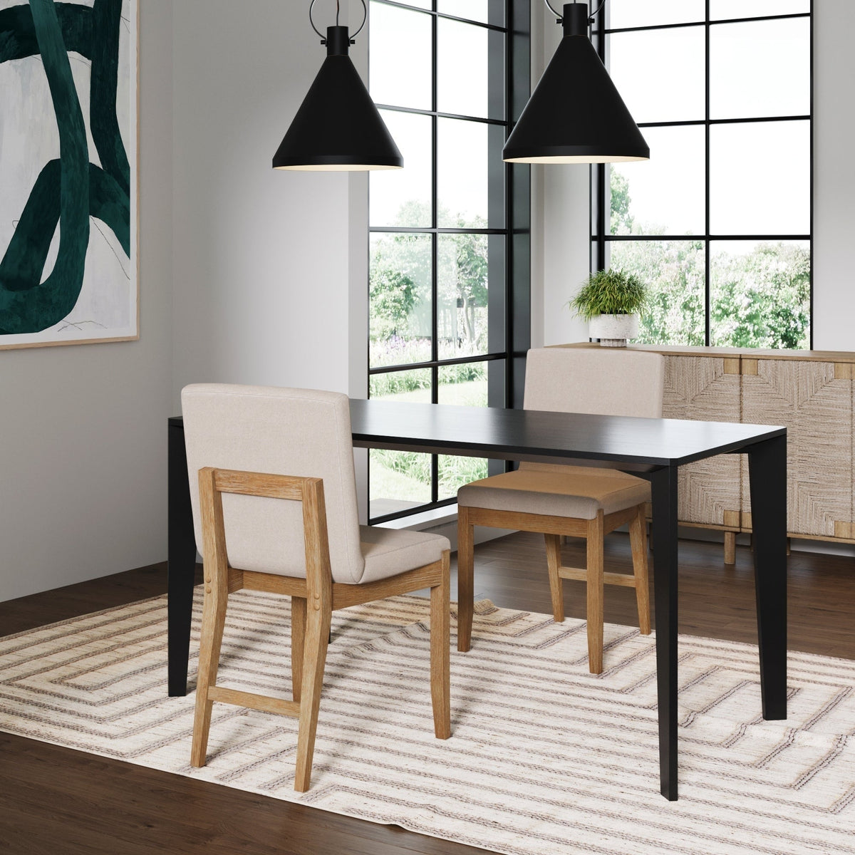 Gracie Tabouret de bar moderne, chaise rembourrée en bouclette et pieds en bois brossé