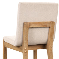 Gracie Tabouret de bar moderne, chaise rembourrée en bouclette et pieds en bois brossé