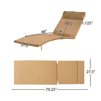 Salem Ensemble de coussins d'extérieur pour méridienne - coussins uniquement (lot de 2) par Christopher Knight Home - 79.25L x 27.50l x 1.50H