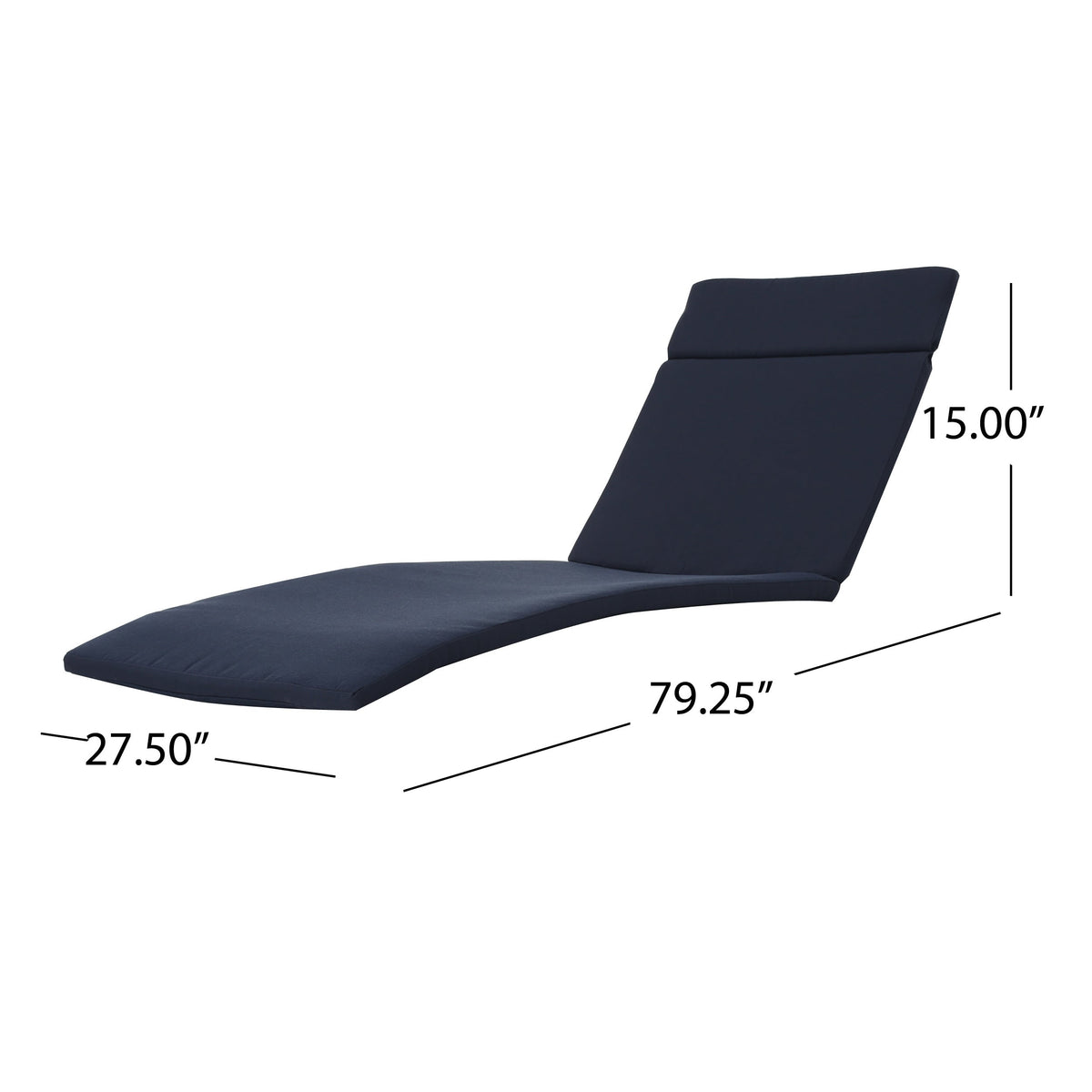Salem Ensemble de coussins d'extérieur pour méridienne - coussins uniquement (lot de 2) par Christopher Knight Home - 79.25L x 27.50l x 1.50H