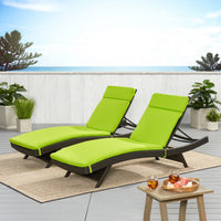 Salem Ensemble de coussins d'extérieur pour méridienne - coussins uniquement (lot de 2) par Christopher Knight Home - 79.25L x 27.50l x 1.50H