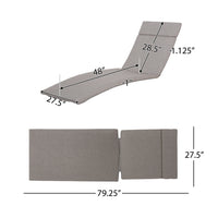 Salem Ensemble de coussins d'extérieur pour méridienne - coussins uniquement (lot de 2) par Christopher Knight Home - 79.25L x 27.50l x 1.50H