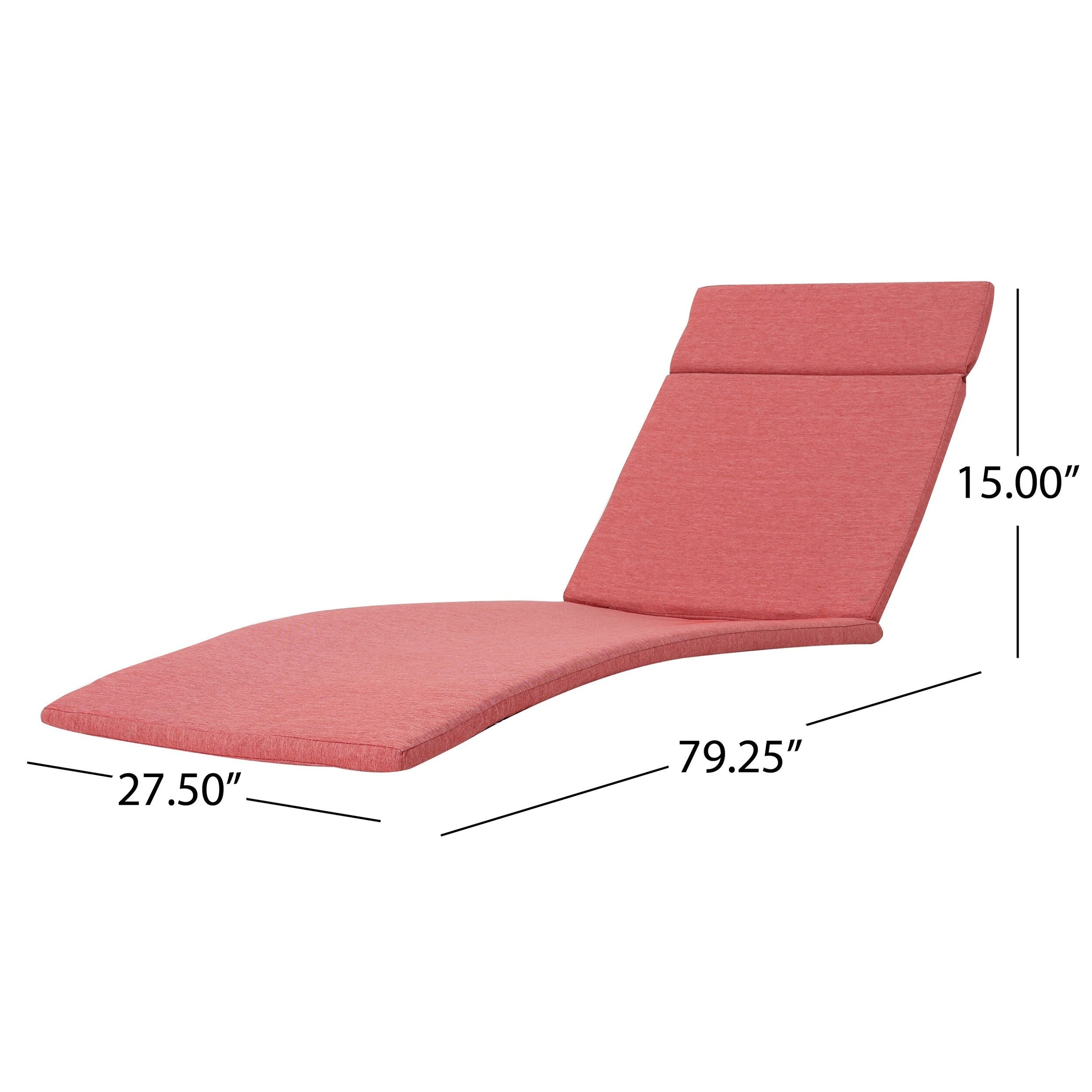 Salem Ensemble de coussins d'extérieur pour méridienne - coussins uniquement (lot de 2) par Christopher Knight Home - 79.25L x 27.50l x 1.50H