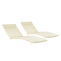 Salem Ensemble de coussins d'extérieur pour méridienne - coussins uniquement (lot de 2) par Christopher Knight Home - 79.25L x 27.50l x 1.50H