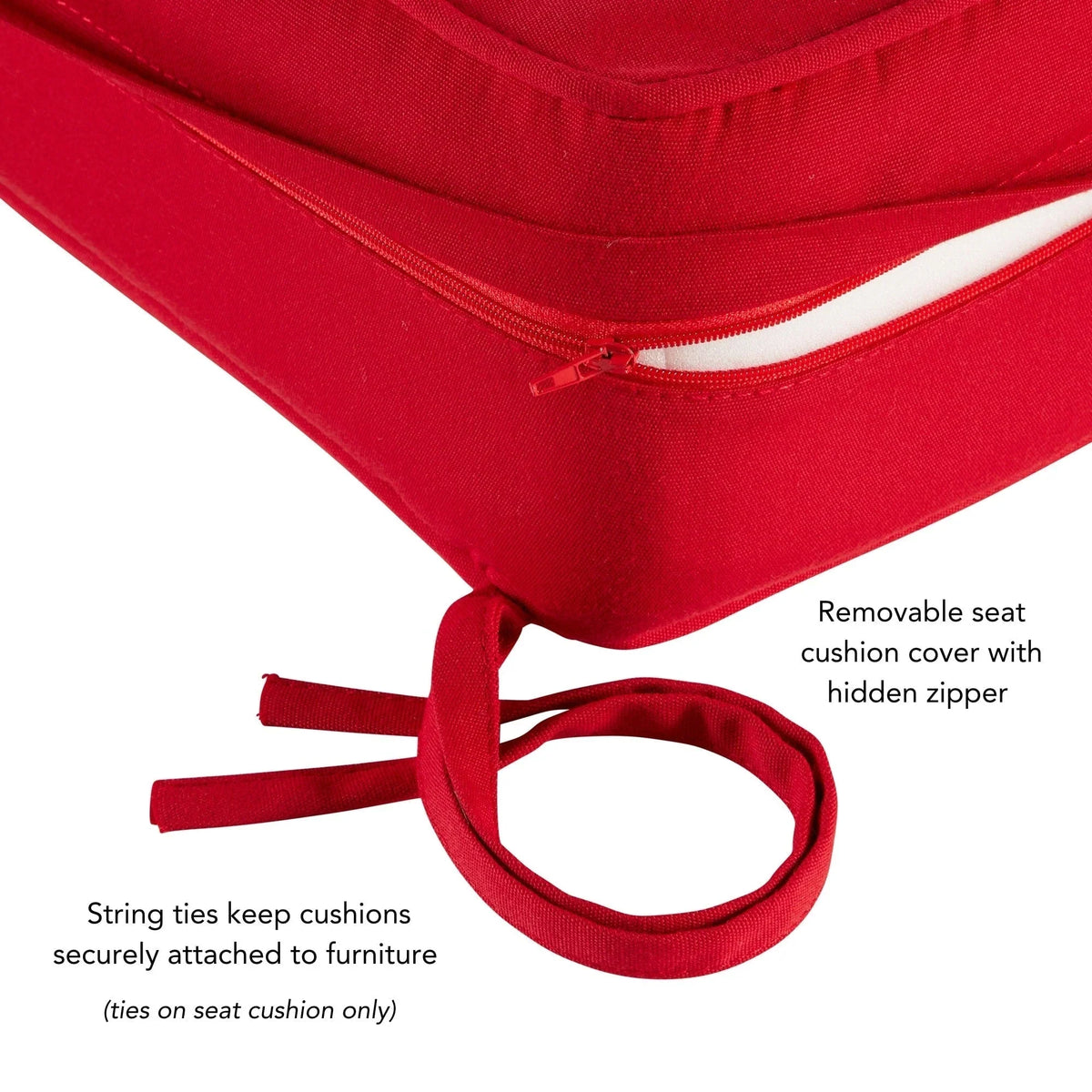Sunbrella Ensemble de coussins d'extérieur à assise profonde premium 2 pièces