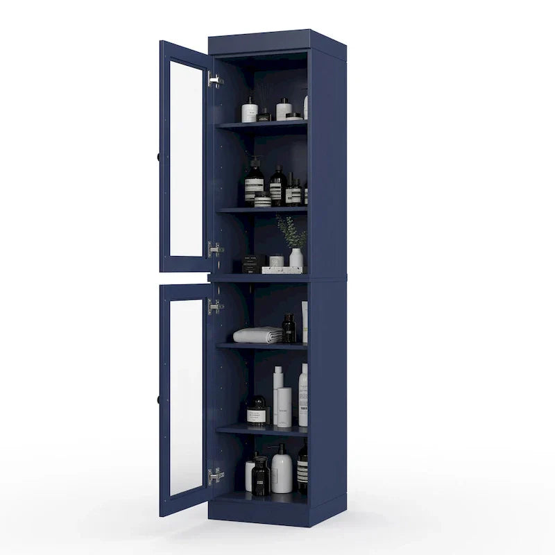 Meuble sous-vasque 100 % bois massif 42 cm avec portes en option par Palace Imports