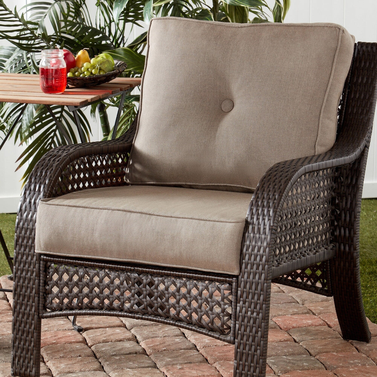 Sunbrella Ensemble de coussins d'extérieur à assise profonde premium 2 pièces