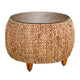 Table basse ronde Terraza en jacinthe d'eau de SEI Furniture